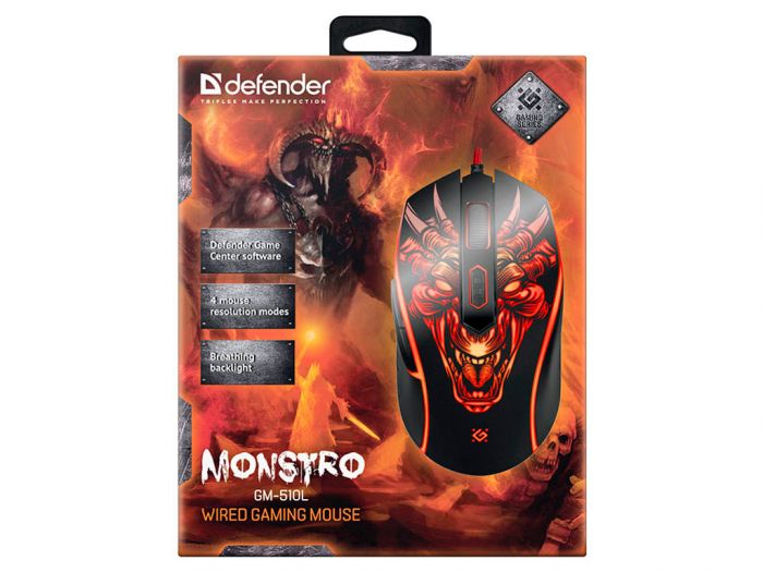 Мышь игровая DEFENDER Monstro GM-510L