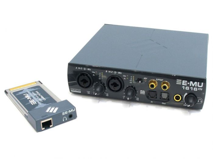 Внешняя звуковая карта 5.1 CREATIVE Professional E-MU 1616 CardBus