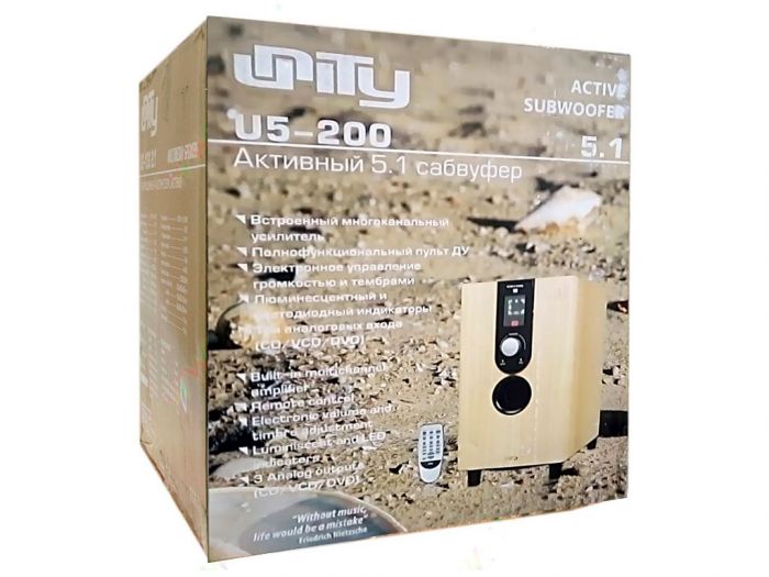 Акустический активный сабвуфер UNITY U5-200, 1.0 Speaker System
